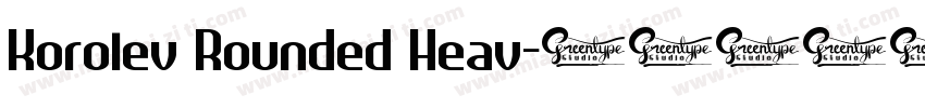 Korolev Rounded Heav字体转换